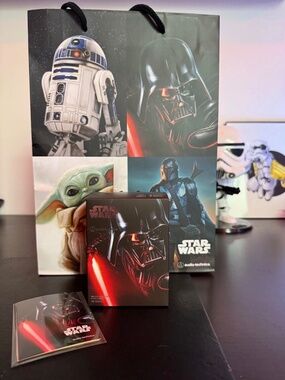 audio-technica earbuds Star Wars Darth Vader w/ SWC Exclusive Stickers and Bag